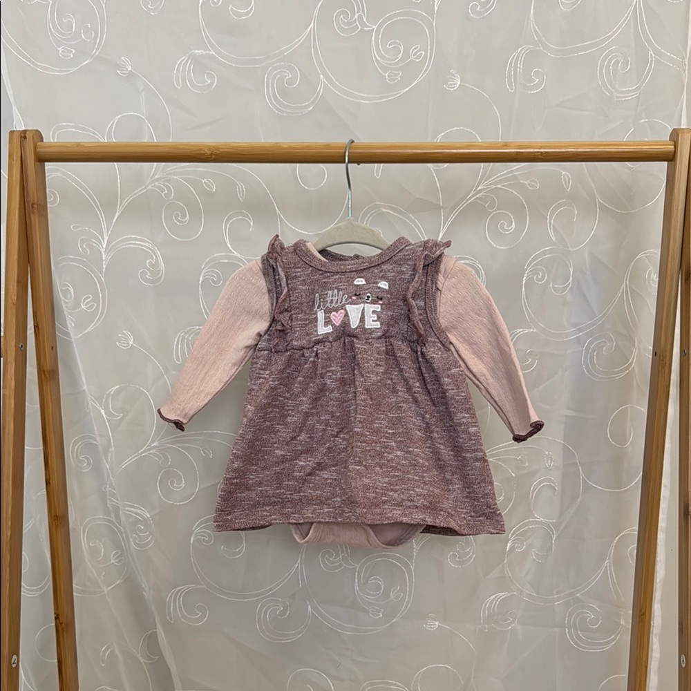 Kids Pink 2-piece Dress Set